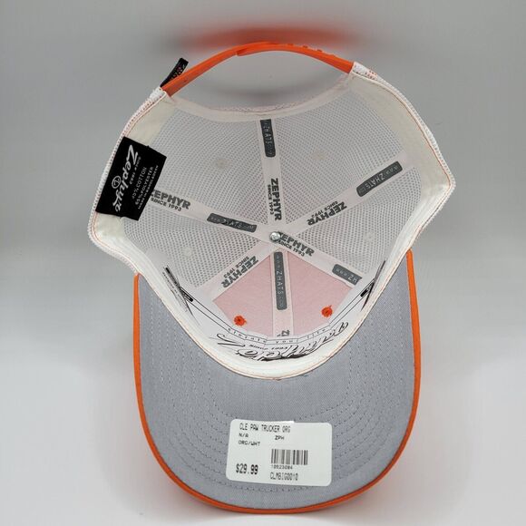 Zephyr Clemson Tigers Unisex Adult Trucker Hat Adjustable Hat Mesh Back Orange - Picture 7 of 12